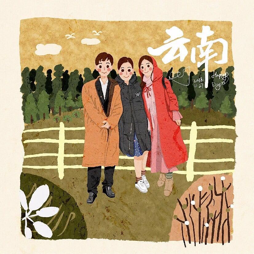 和爸妈的云南之旅（图ZMTQ0MDMzODY0） - 创作习作 - 站酷设计师茉葉原创素材 - 站酷ZCOOL