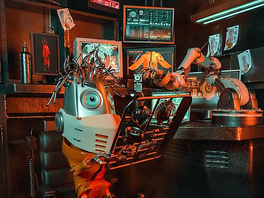 Q版机器人表情包c4d建模RS渲染（个人主页-ZNDQ1MDgwMjA=） - 动画/影视 - 站酷设计师虎躯猛震原创素材 - 站酷ZCOOL