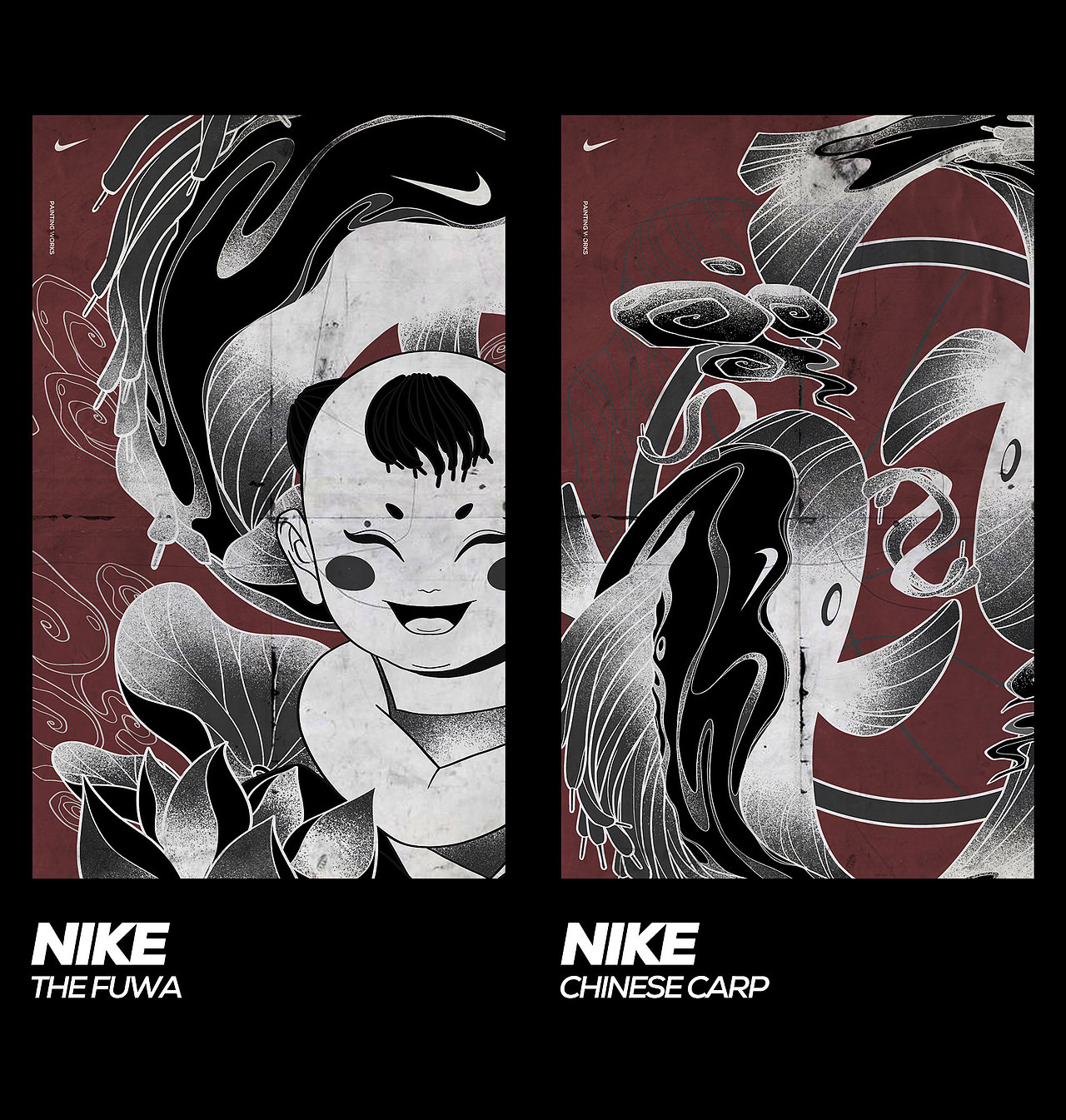 柴霖霖插画作品-NIKE-TIANJIN HYPERLOCAL × 柴霖霖