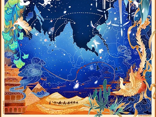 丝绸之路—丝巾图案设计