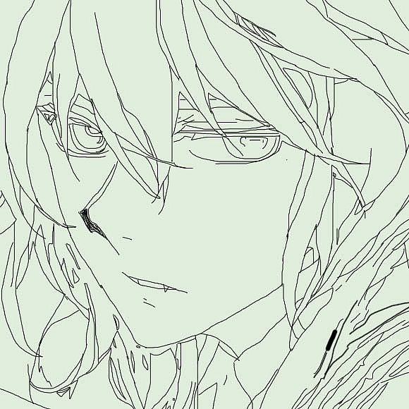 绘单人动漫头像男