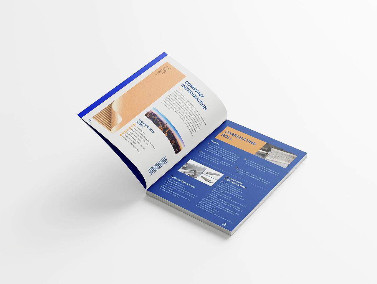 蓝色系产品画册