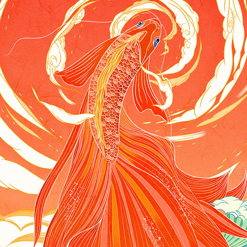 锦鲤#五月插画练习