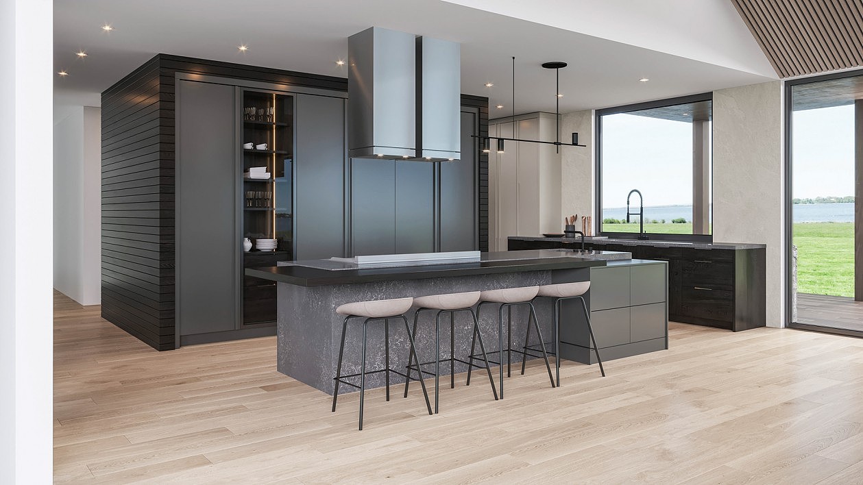 原木与浅灰色系空间设计 既明亮又舒适