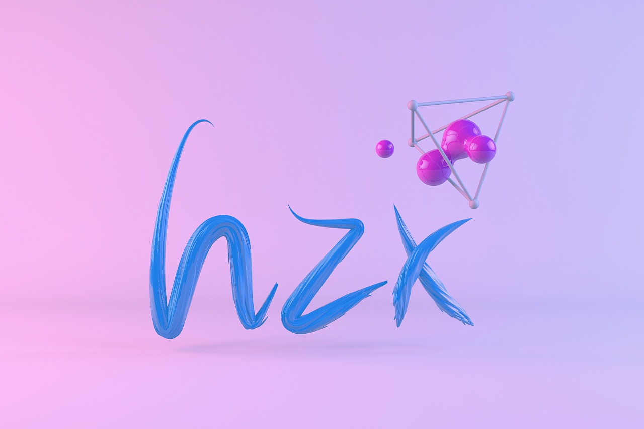 C4D扭曲字体练习作品