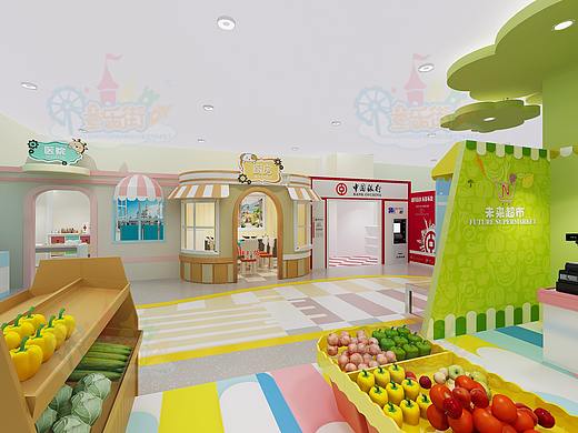 「童乐街」福州幼儿园150㎡体验区案例展示
