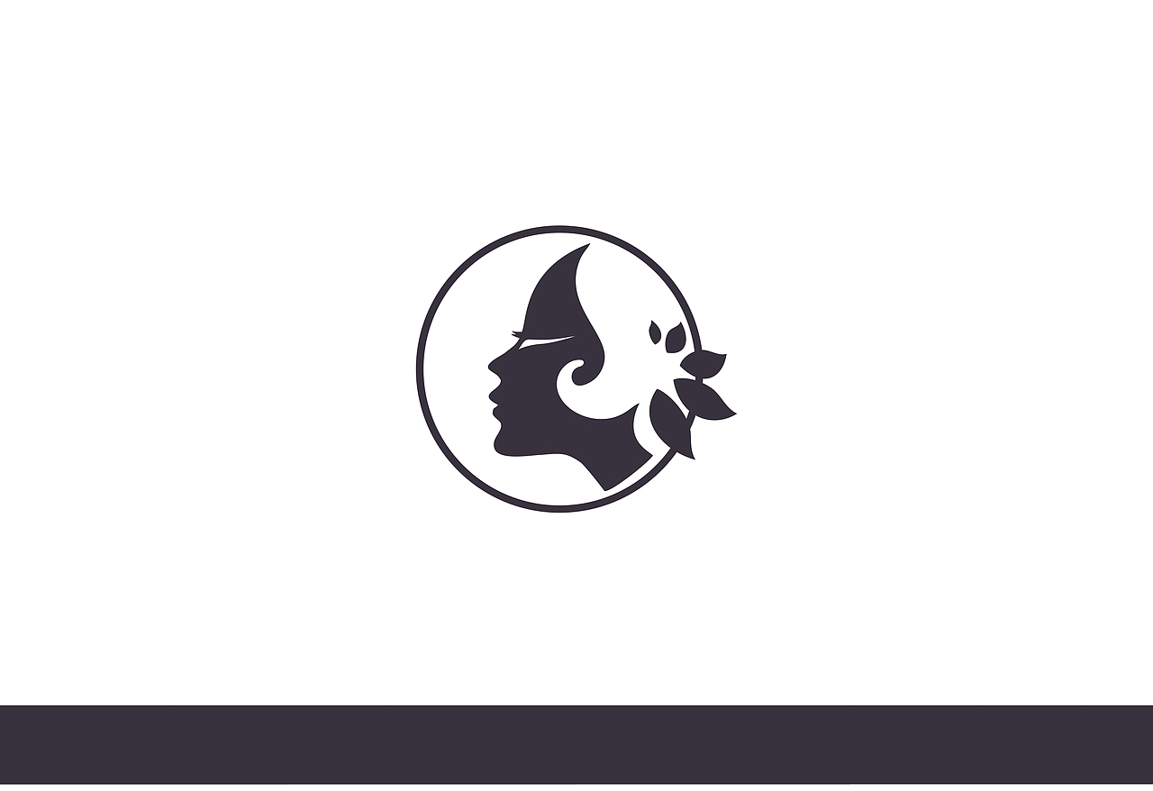 原创标志设计，美容美发标志，卡通标志，字母标志