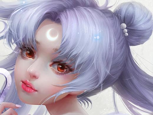 代表月亮瞎画