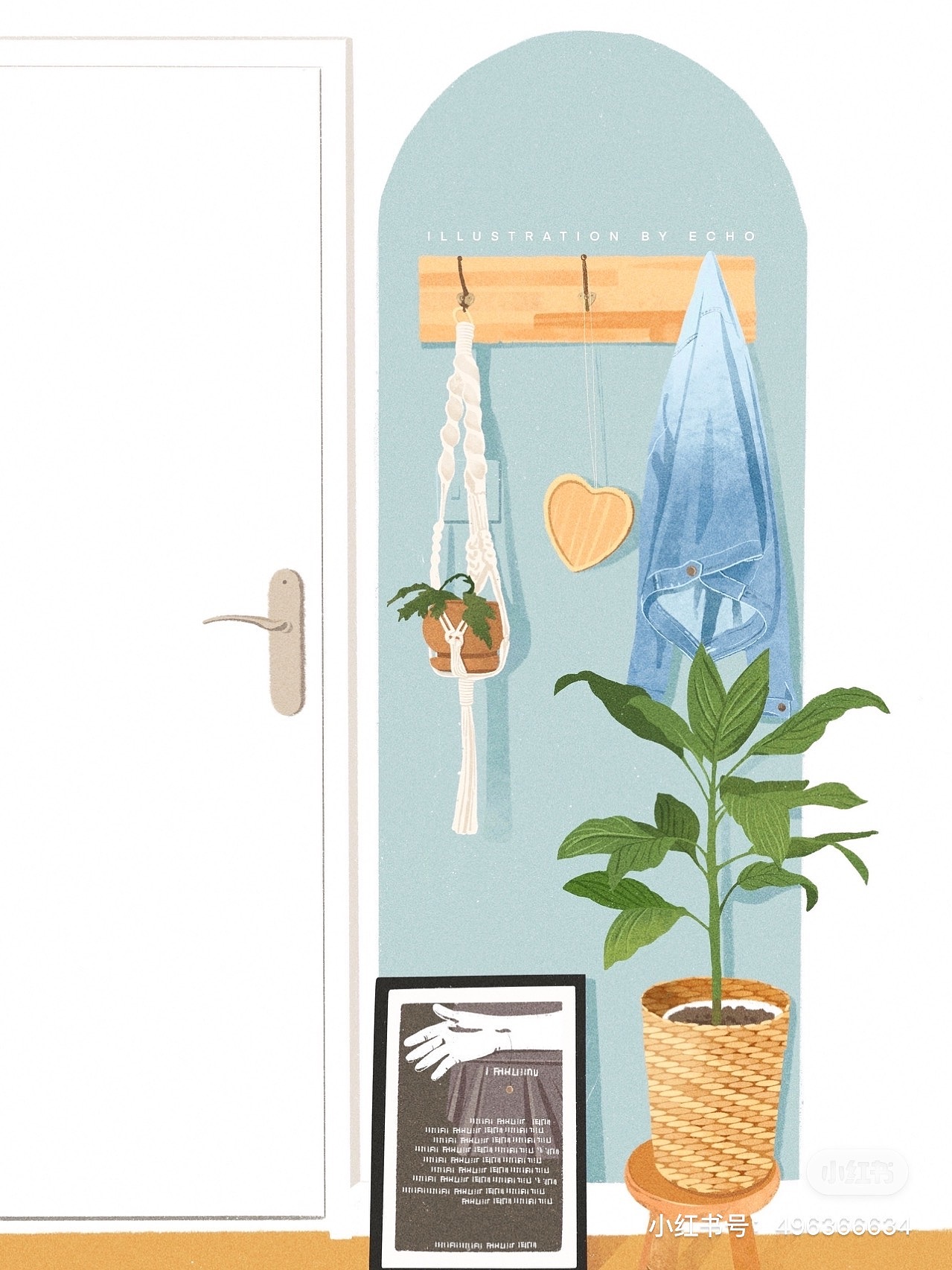 procreate插画 居家一角