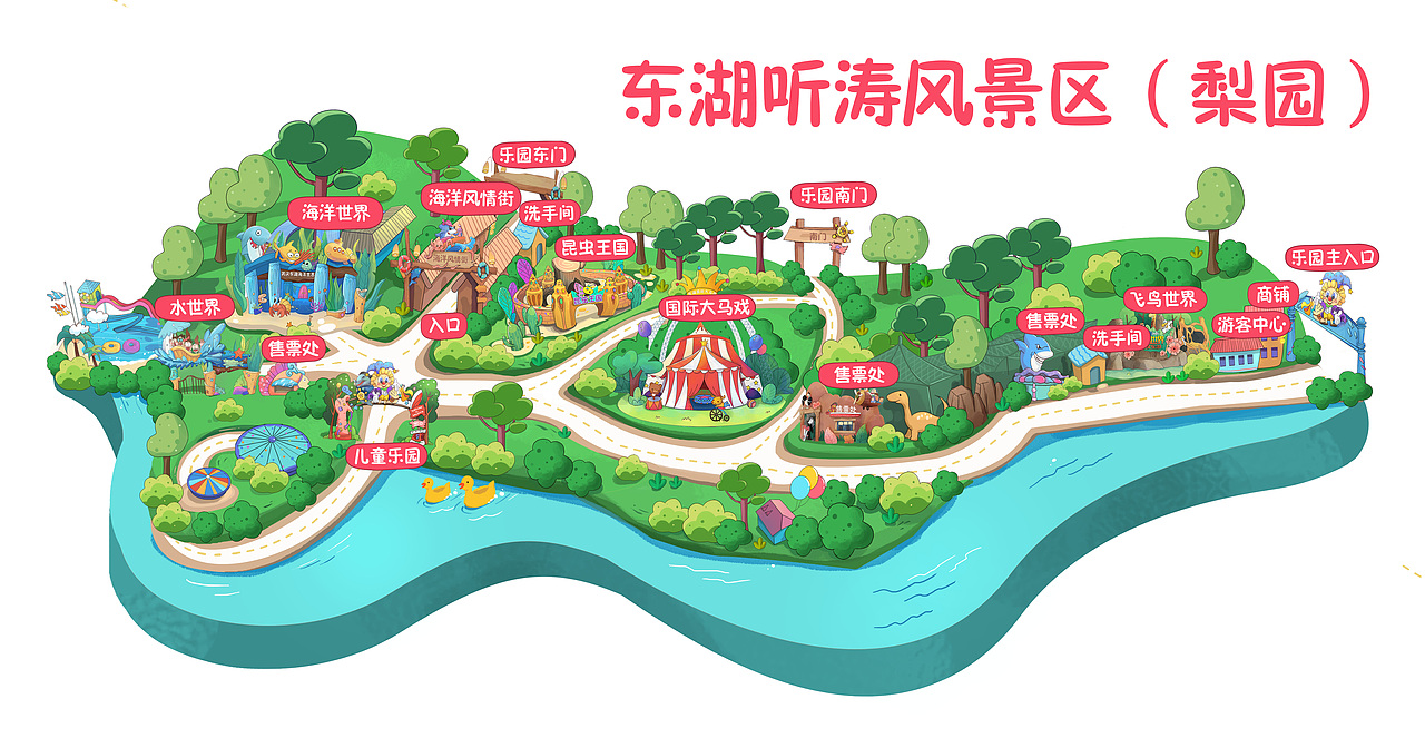 东湖听涛风景区地图