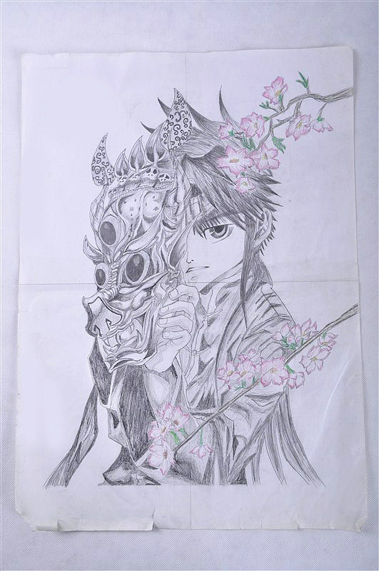 学生时期画的动漫人物