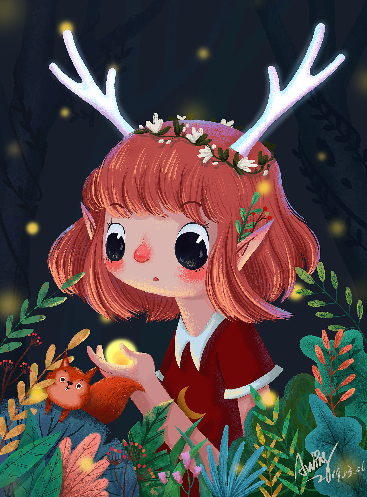 奇幻森林（图ZMTQ4MjgwNDEy） - 儿童插画 - 站酷设计师颖琛原创素材 - 站酷ZCOOL