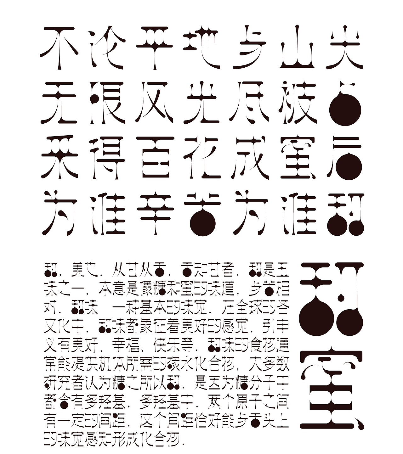 字体实验丨味觉与文字的可能性（图ZMjAyNTYxNTc2） - 字体/字形 - 站酷设计师qinzhoubowww原创素材 - 站酷ZCOOL