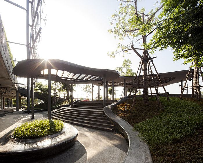 集尤客设计案例分享山地购物广场景观设计