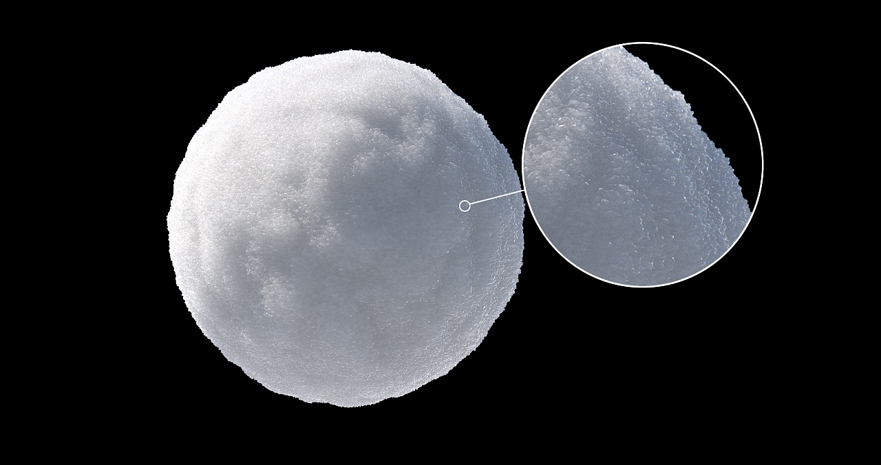 c4d xp粒子真实的雪 原创分享