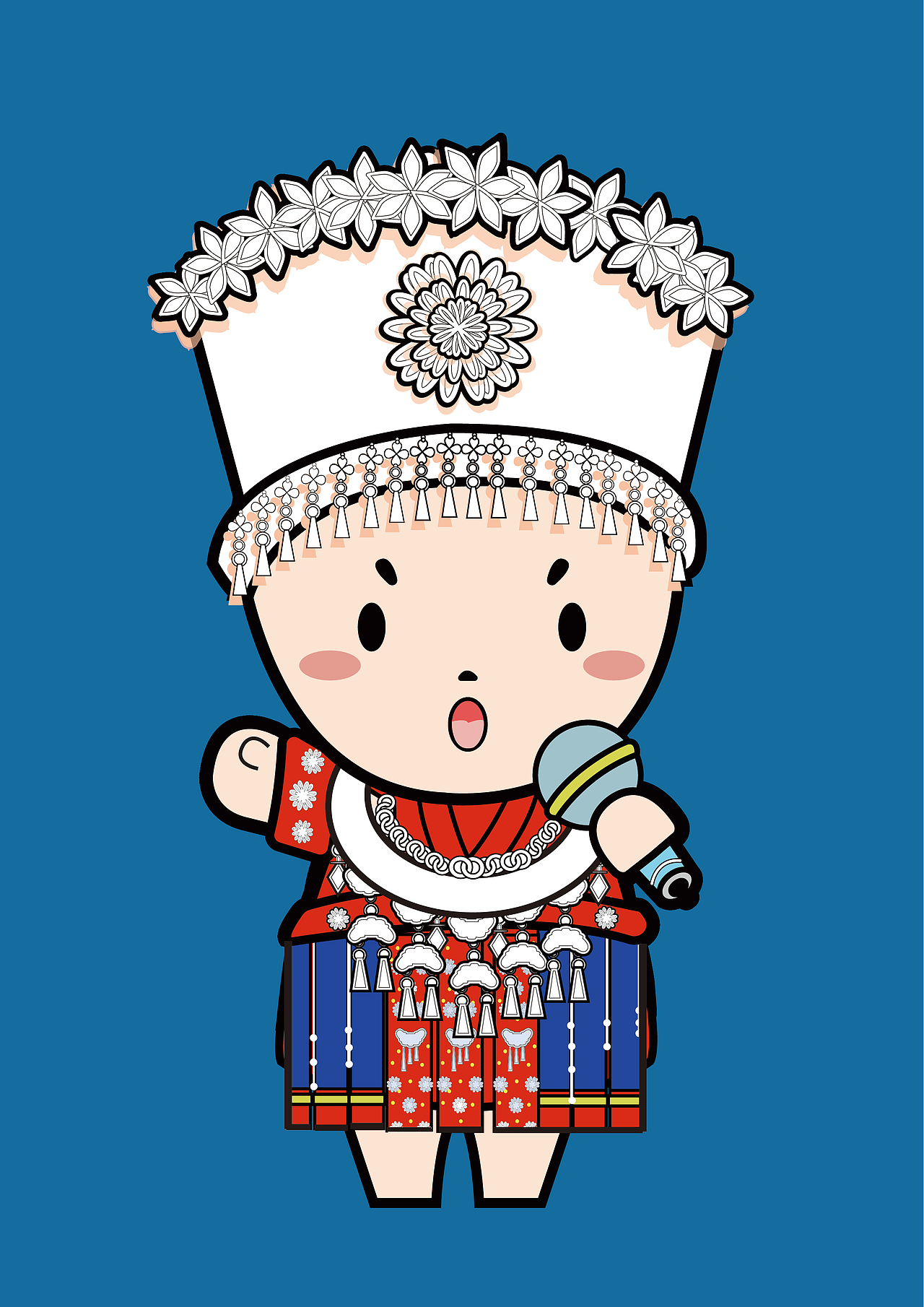 苗族服饰AI矢量插画（图ZMjM4NzU1MjY0） - 商业插画 - 站酷设计师柒玥玥原创素材 - 站酷ZCOOL