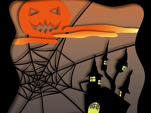 万圣节海报（个人主页-ZNTYwNDY3MDA=） - 创作习作 - 站酷设计师七月桔梗原创素材 - 站酷ZCOOL