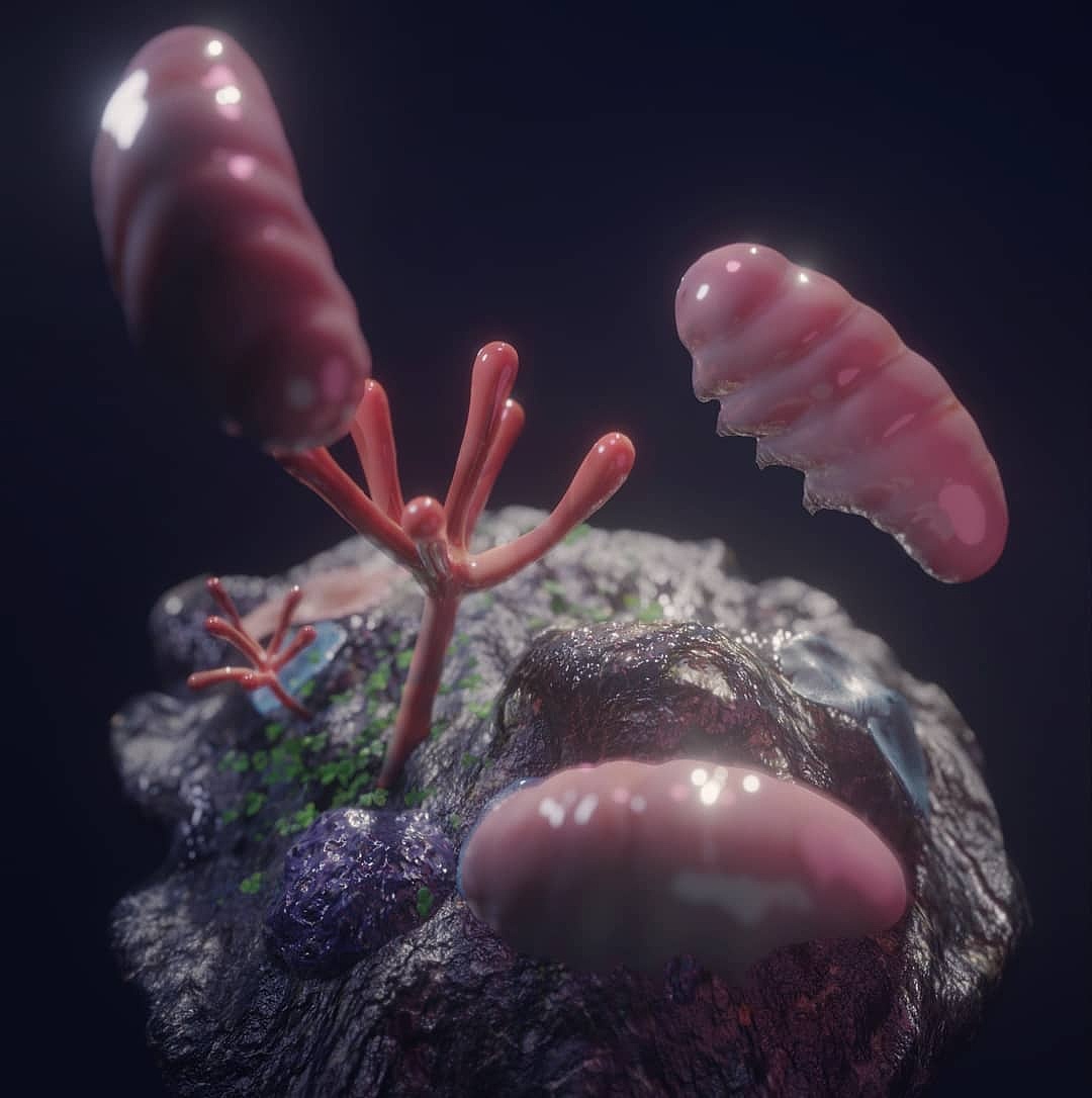 死亡搁浅隐生虫雕刻渲染