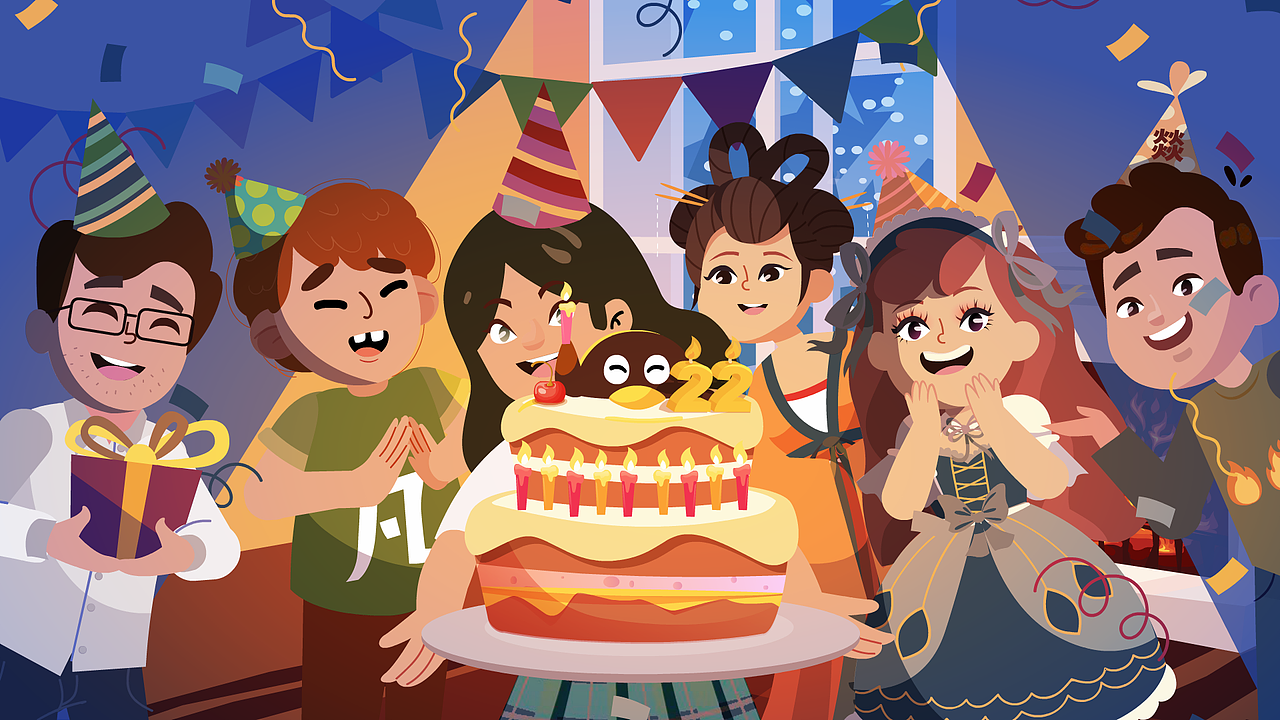 腾讯QQ22岁生日动画（图ZMjQzNDU3NjEy） - 动画片 - 站酷设计师哈米桑原创素材 - 站酷ZCOOL