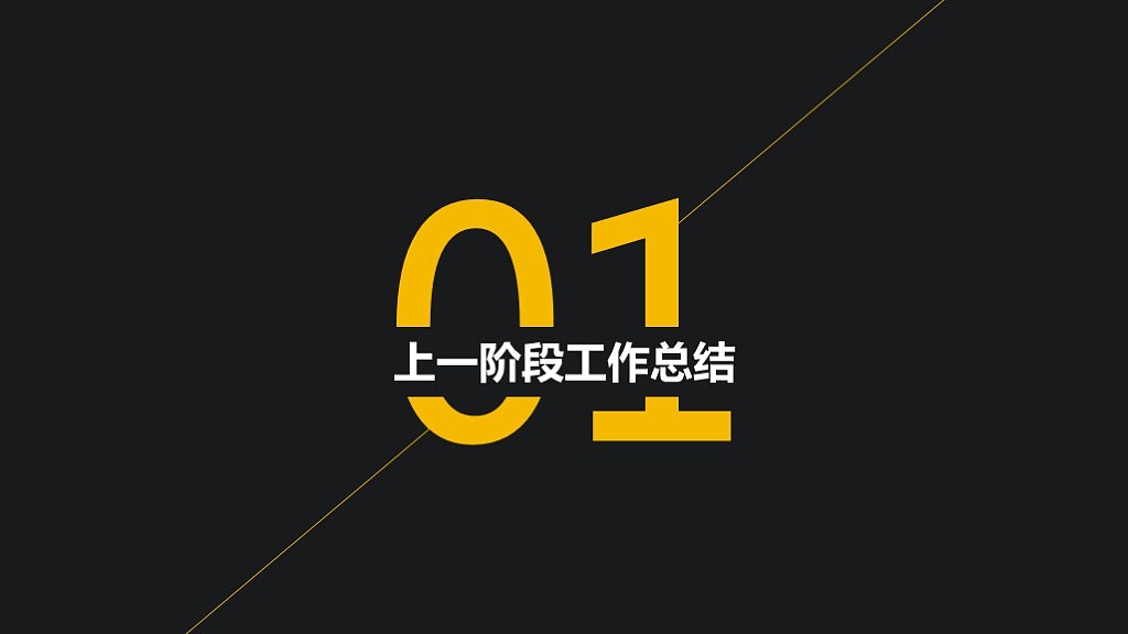 【小晶晶出品】时尚大气扁平风格工作汇报模板-黄