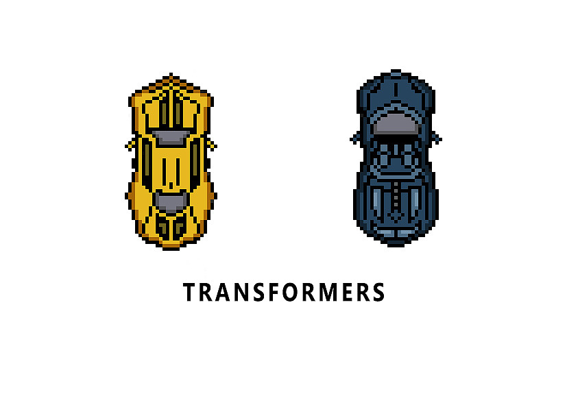 变形金刚像素汽车|插画|像素画|minddy_原创作品-站酷zcool