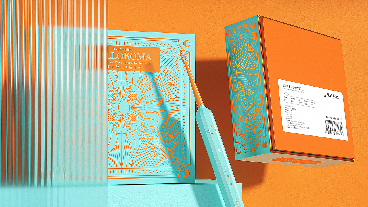 森度品牌 X 萌嗨马 | 智能声波护理洁牙器包装