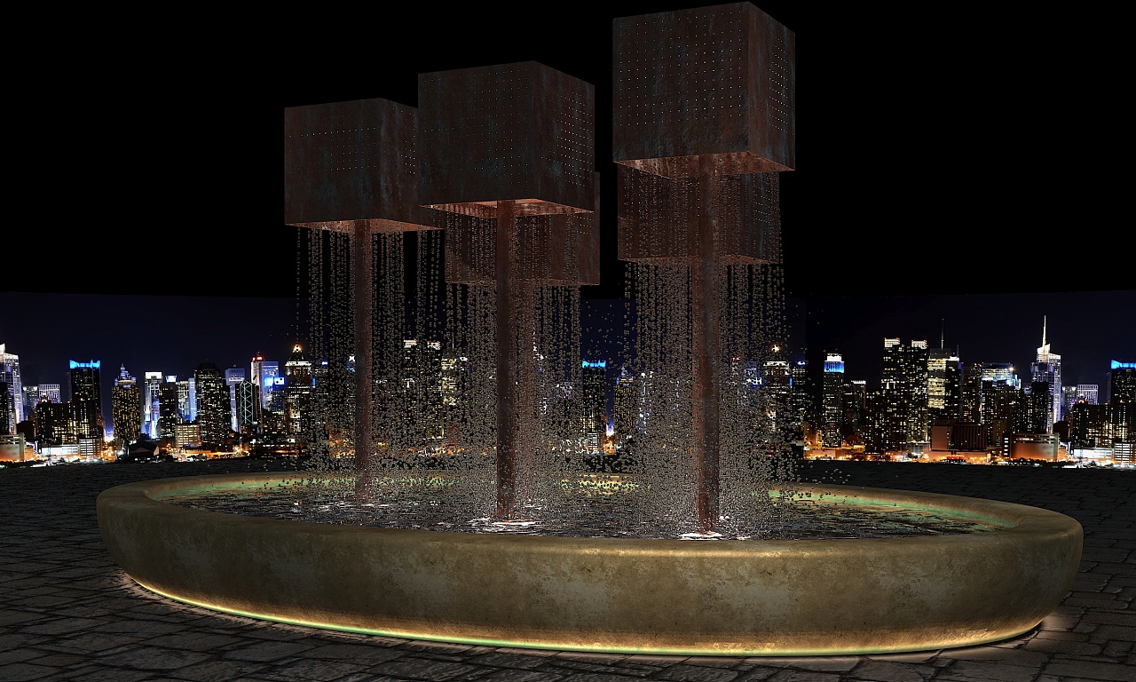 商业街水景 - 原创作品 - 站酷(zcool)