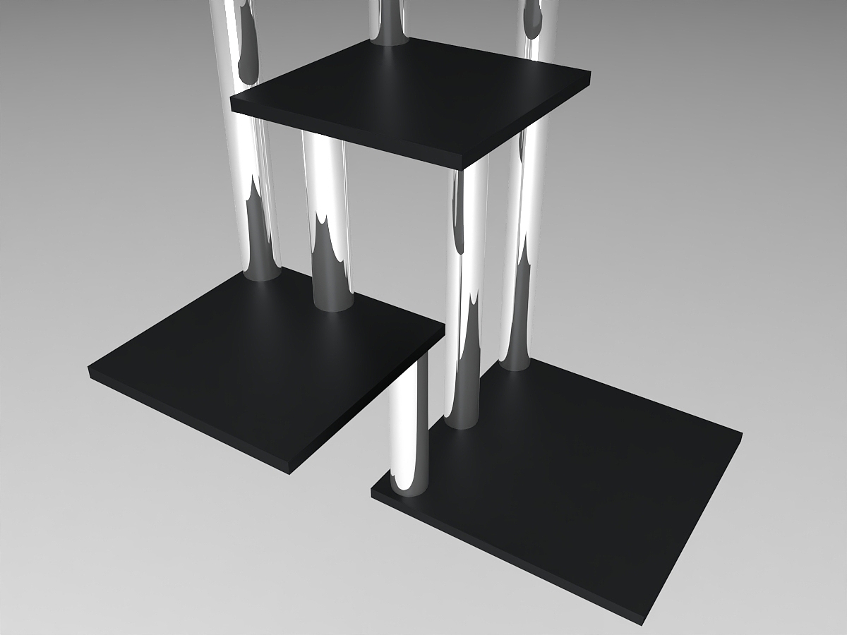 轻奢服装店展示道具展示设计