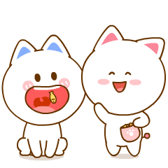 桃小仙 微信表情 卡通动漫 头像壁纸 可爱 情侣 爱情 抱抱