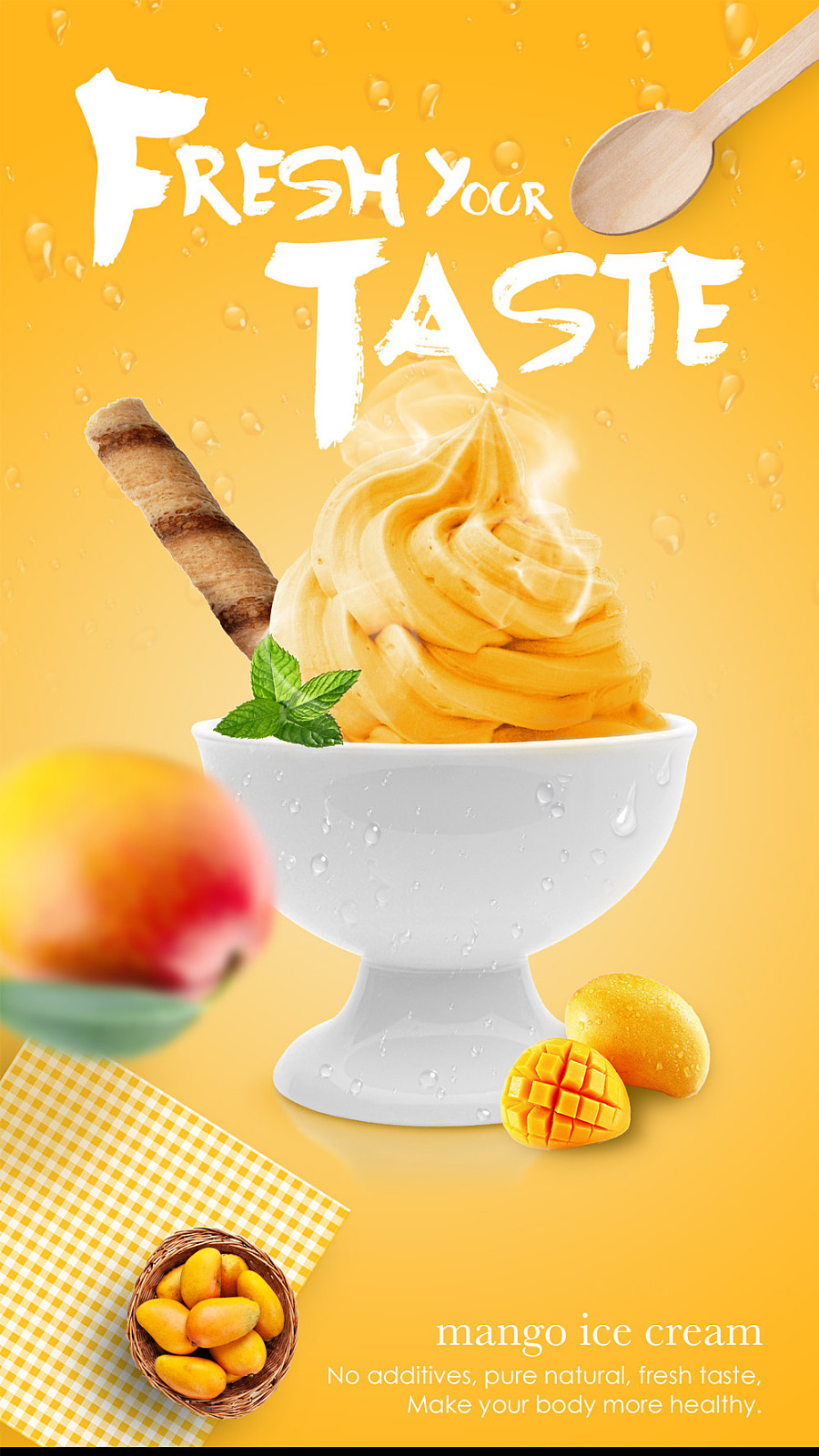 ice cream poster|海报|平面|up2uleon - 原创设计作品 - 站酷 (zcool