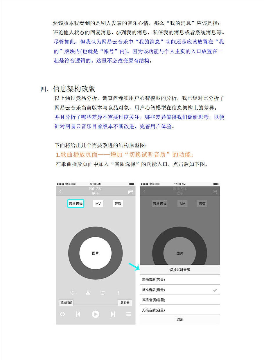 网易云音乐信息架构设计改进（图ZNTYzMTY0MDA=） - 交互/UE - 站酷设计师篮球梦KB原创素材 - 站酷ZCOOL