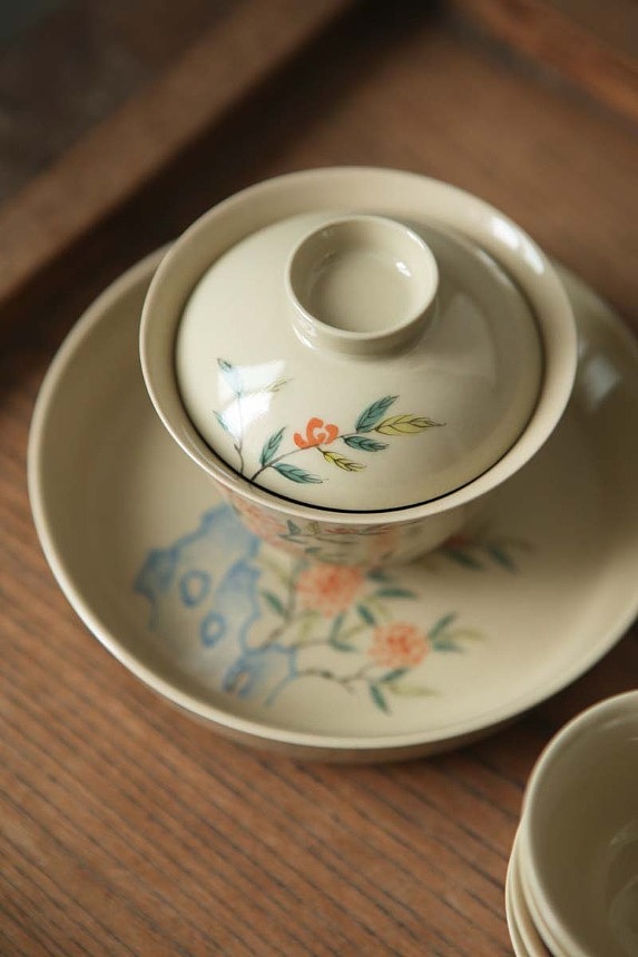 瓷礼记 桃花茶具套组（图ZMzAyOTE3NDg0） - 产品摄影 - 站酷设计师鸿霖厨卫原创素材 - 站酷ZCOOL