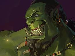 大三时候临摹的魔兽和荣耀战魂