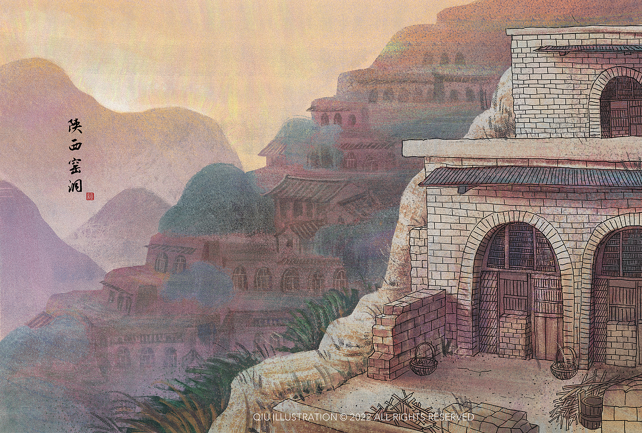 一组中国风景（图ZMzA4MDA4MTY0） - 商业插画 - 站酷设计师千章之萩原创素材 - 站酷ZCOOL