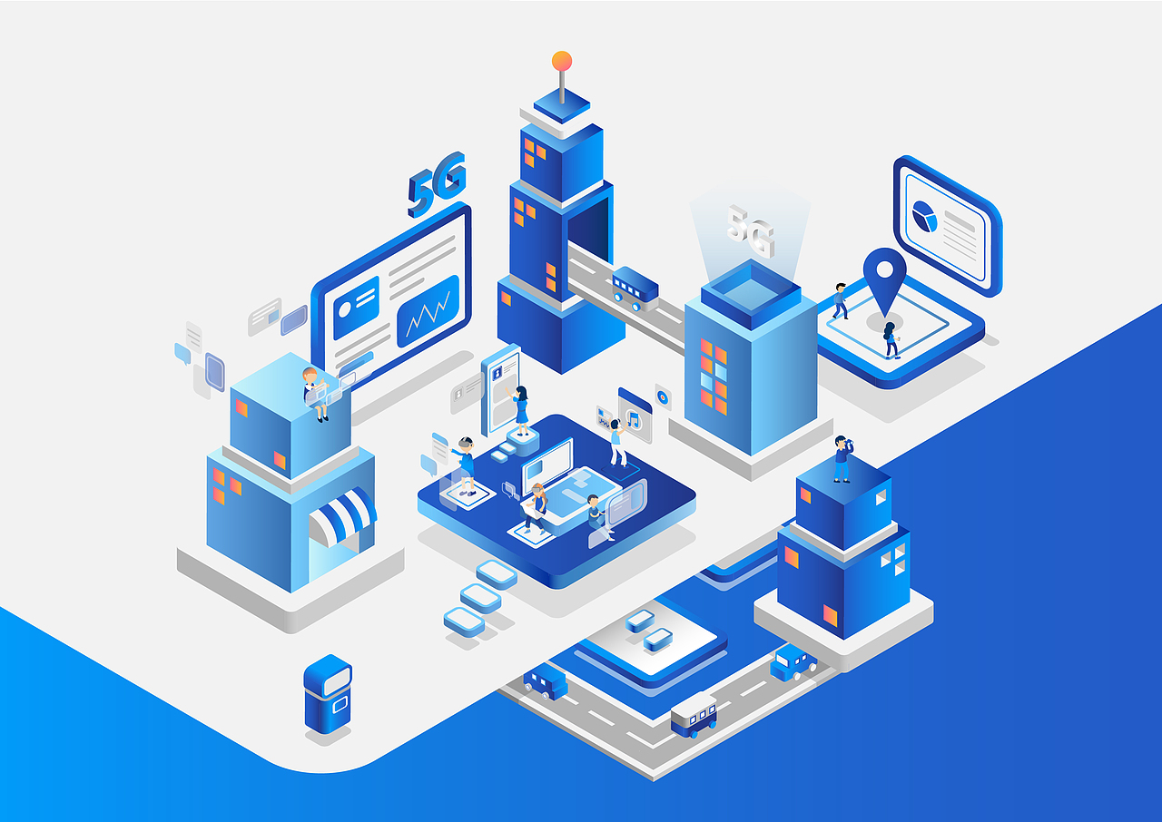 5G时代（图ZMTgyNTkzMDY4） - 商业插画 - 站酷设计师Minatogawa原创素材 - 站酷ZCOOL