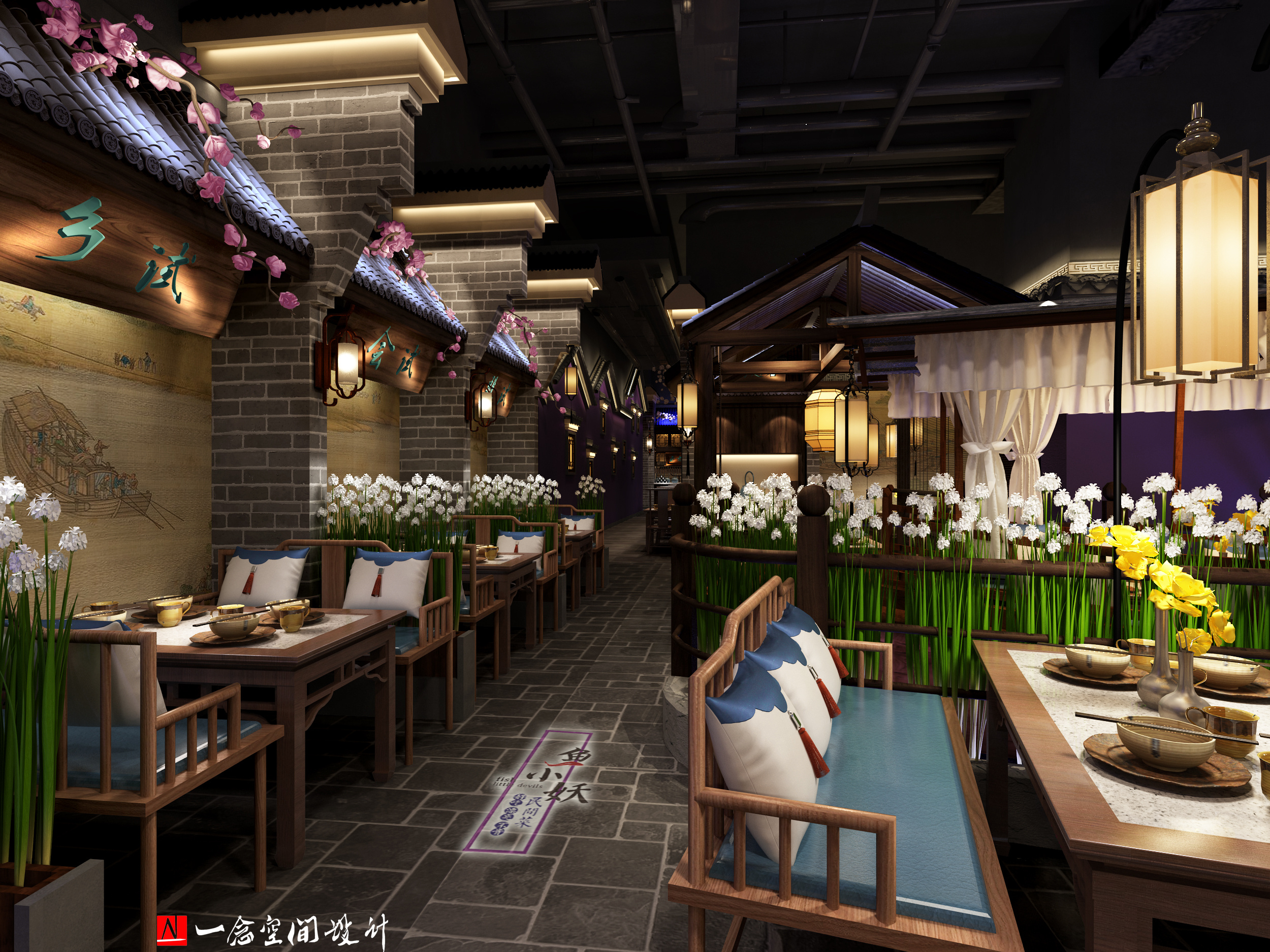 主题餐厅设计,将南宋江南水乡搬到深圳ibc商务中心去