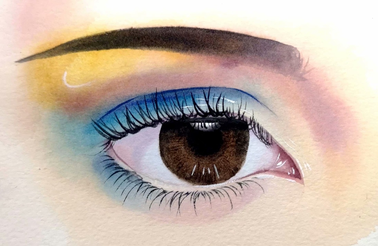 水彩眼睛
