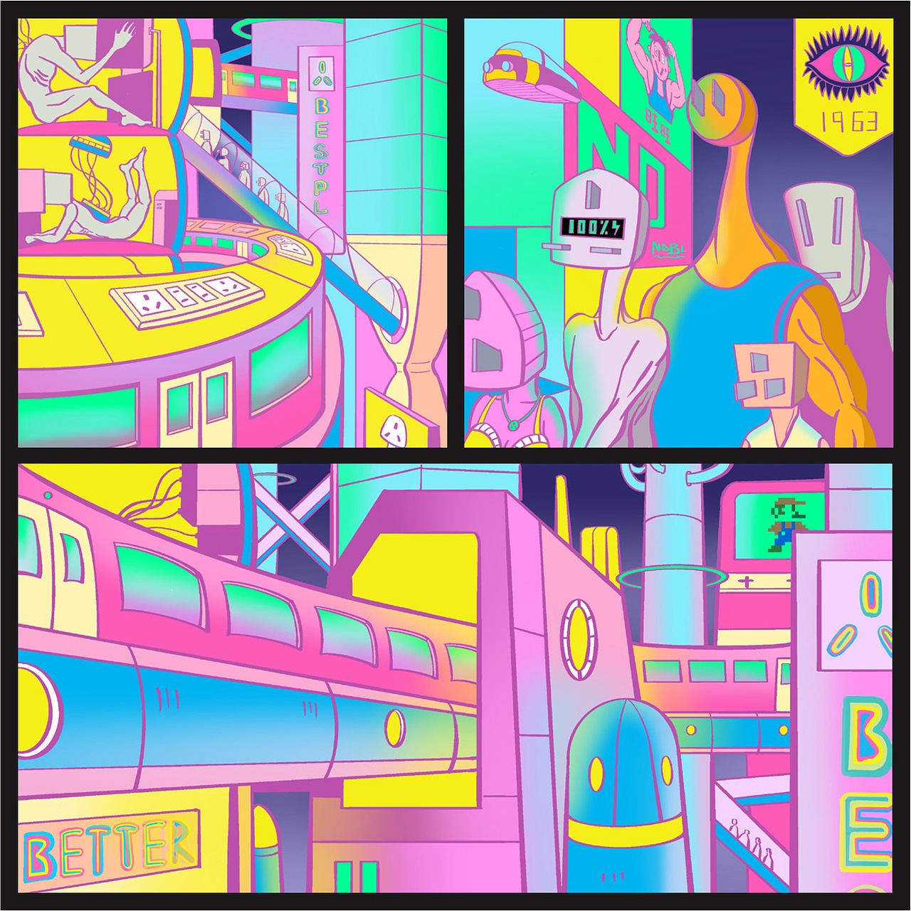 中短篇无字漫画——《插头城》（图ZMjk3NTc2MzA0） - 绘本 - 站酷设计师卢卡鹿原创素材 - 站酷ZCOOL