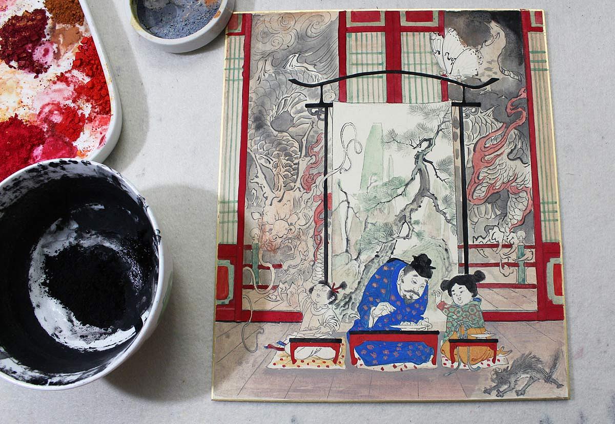 古风十二星座【射手】+二十四节气【冬至】（图ZMjI5NDU4MDA=） - 绘画 - 站酷设计师莲羊原创素材 - 站酷ZCOOL