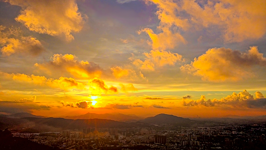 白云山 觀日出（圖ZNDE2NzI3MTY=） - 風光攝影 - 站酷設(shè)計師aho濠原創(chuàng)素材 - 站酷ZCOOL