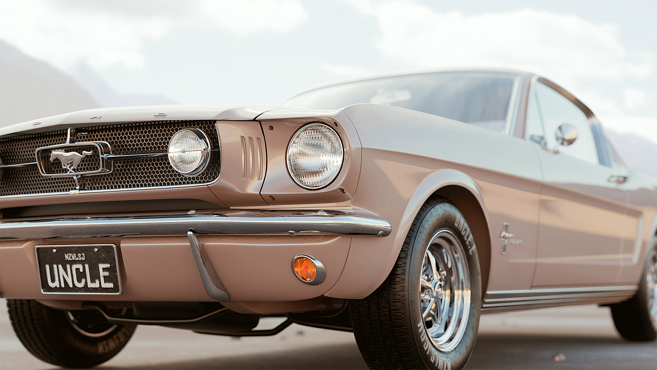 Keyshot 汽车渲染 [Ford Mustang 1965]（图ZMjIxNjM4ODk2） - 机械/交通 - 站酷设计师Uncle_EE原创素材 - 站酷ZCOOL