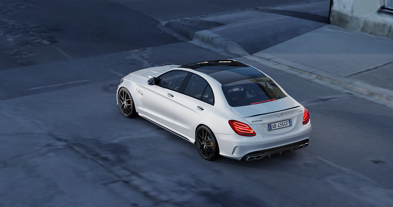 Blender-Cycles Benz C63渲染