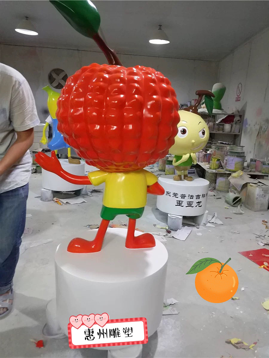 卡通水果雕塑