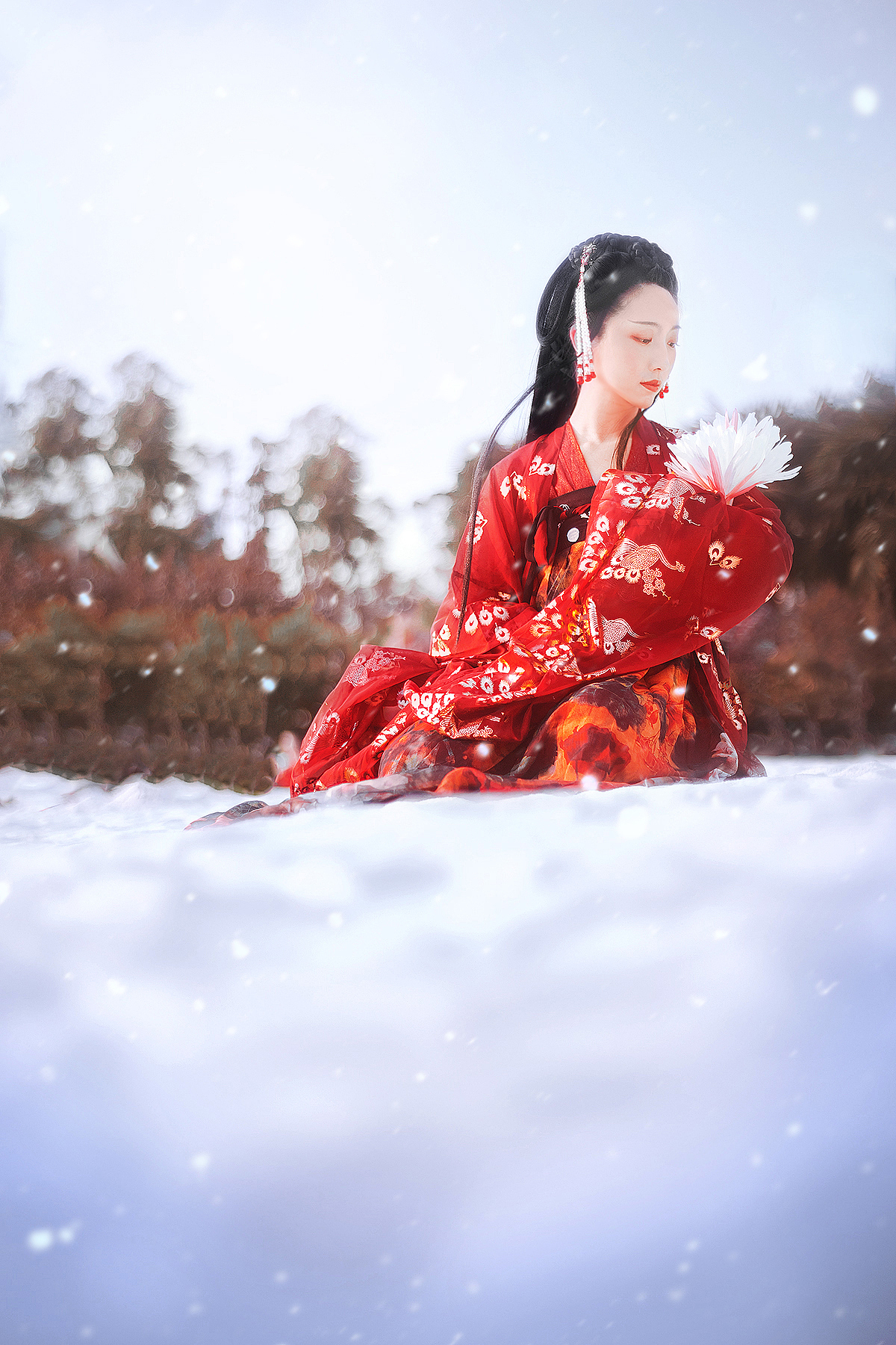 红梅白雪知（图ZMTQyODU4ODU2） - 人像摄影 - 站酷设计师时夕要加油原创素材 - 站酷ZCOOL