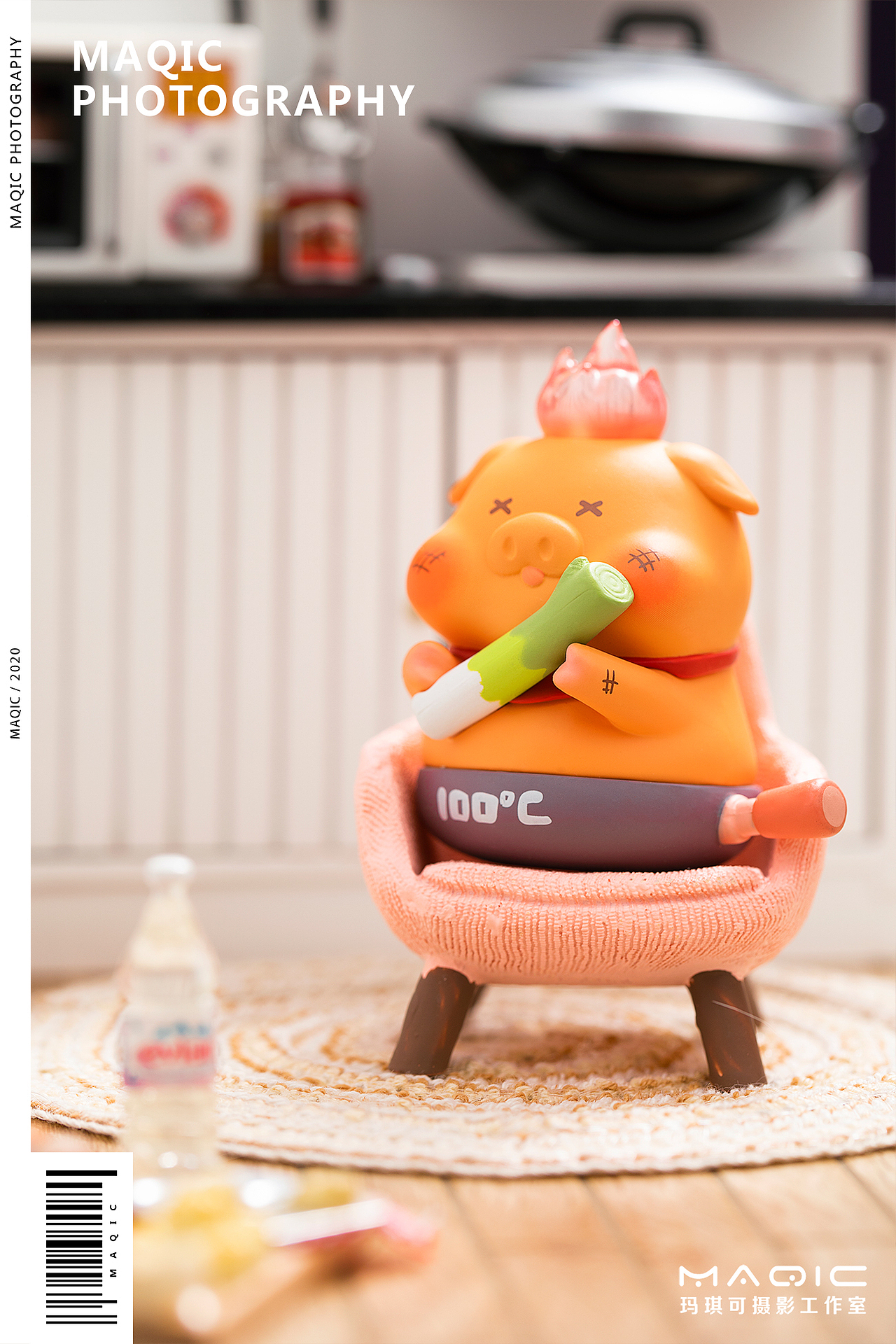 萌趣X玛琪可——「煎熬の猪可可」厨房系列潮玩盲盒