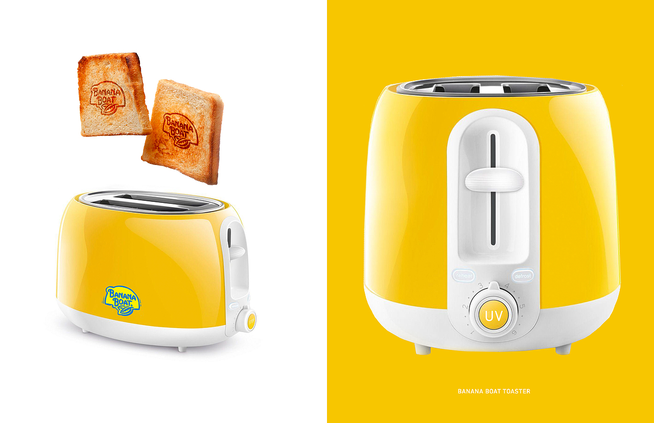 BananaBoat创意广告|晒伤的小面包
