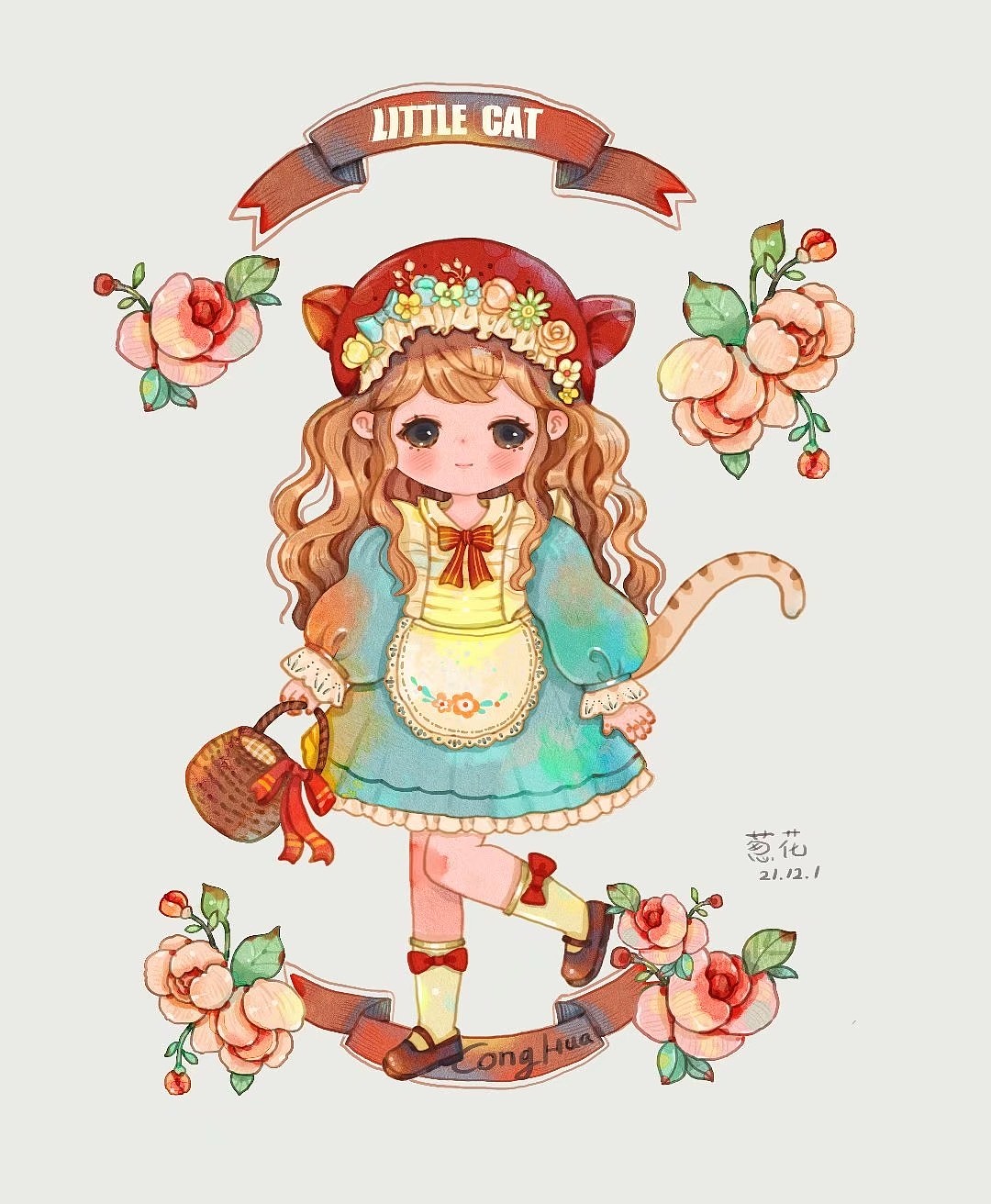 商业插画 盲盒设计 水彩手绘