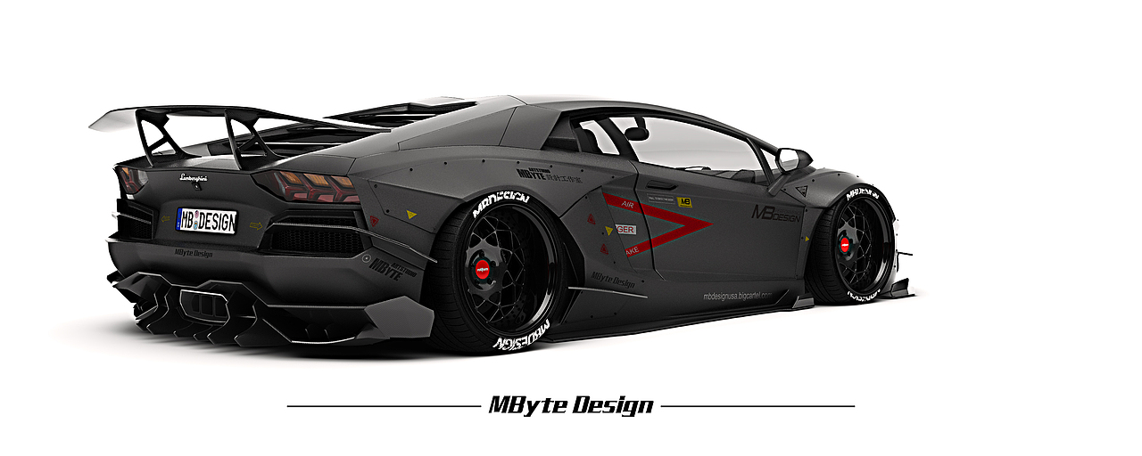 MByte 设计工作室 近期作品 Lamborghini Aventador Widebodykit