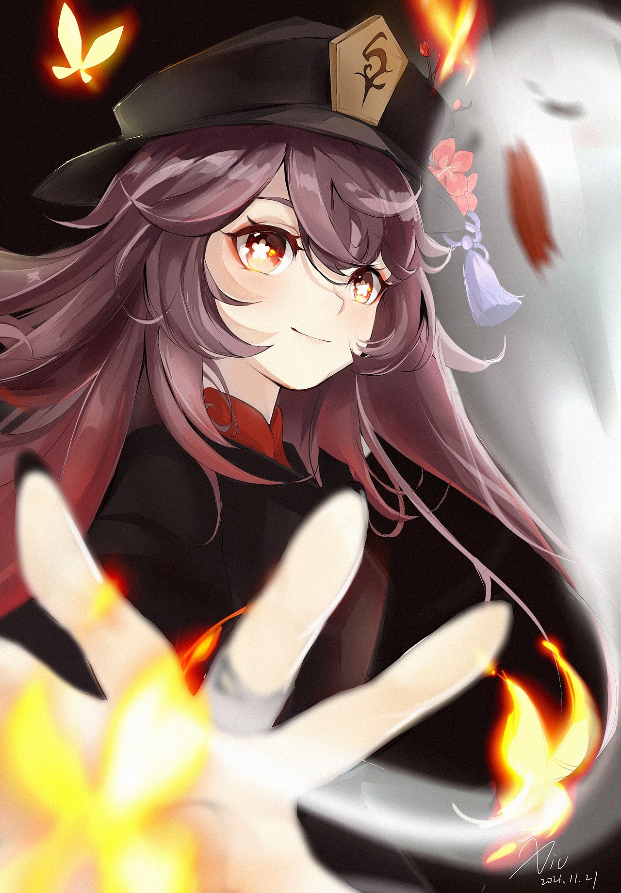 胡桃 原神同人（图ZMjc4NTI0MzMy） - 创作习作 - 站酷设计师xiu秀原创素材 - 站酷ZCOOL