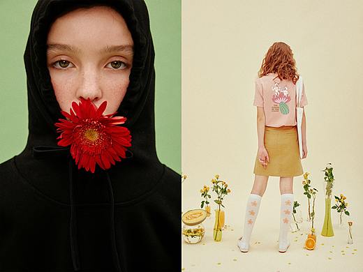 The Clown in the Flowers 女装拍摄